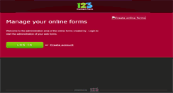 Desktop Screenshot of 123contactform.net